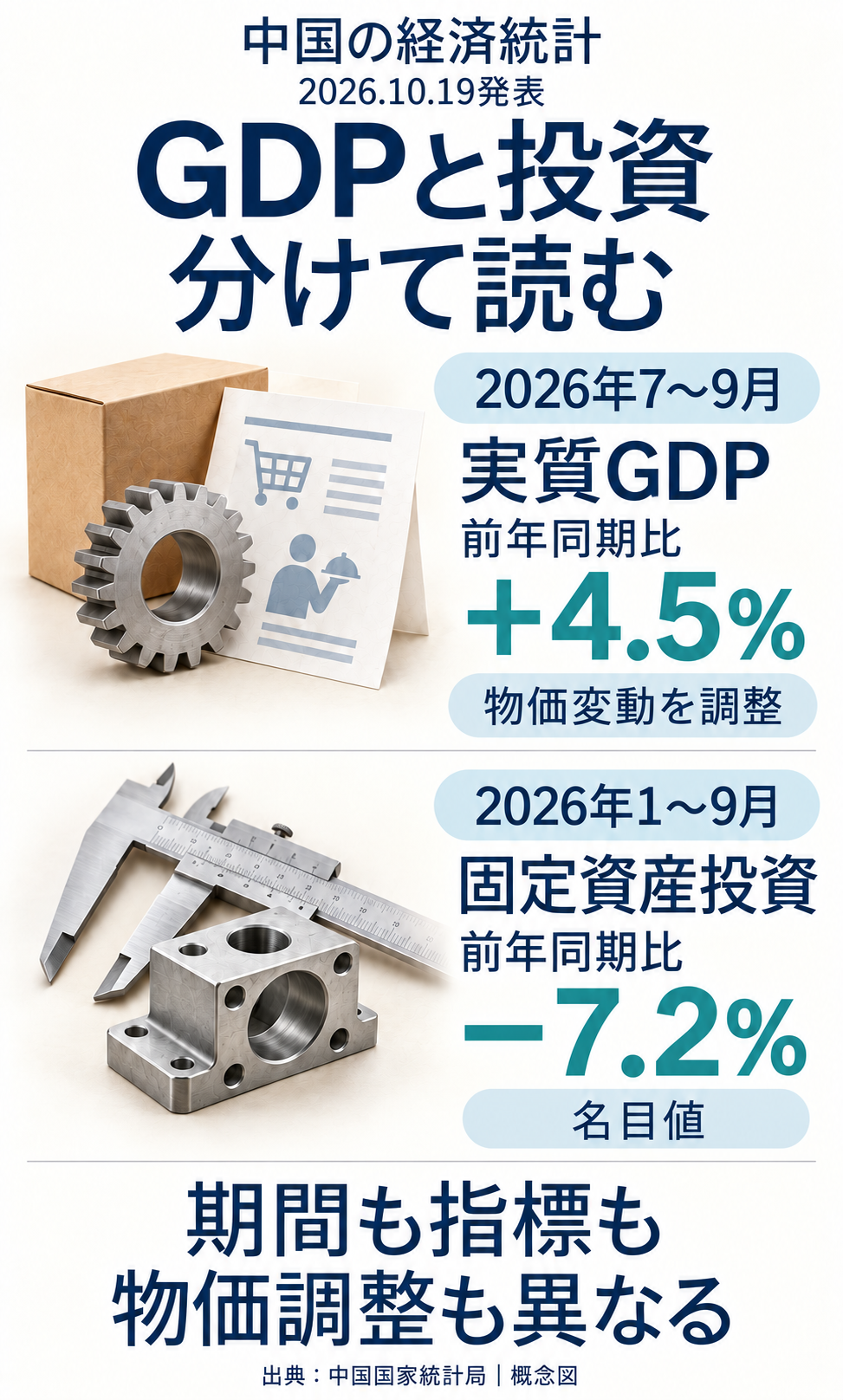 成長率と投資を分けて読む