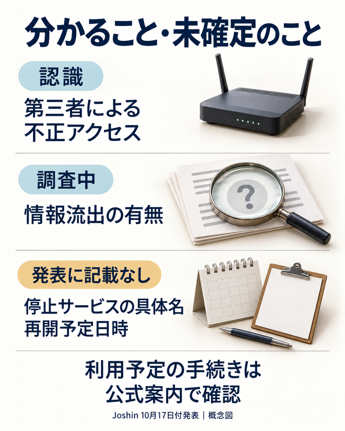 発表で分かること・分からないこと